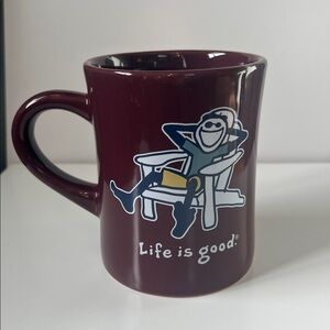 Life is Good Coffee Mug - Brown - Beach Jake Adirondack Chair - Do What You Like